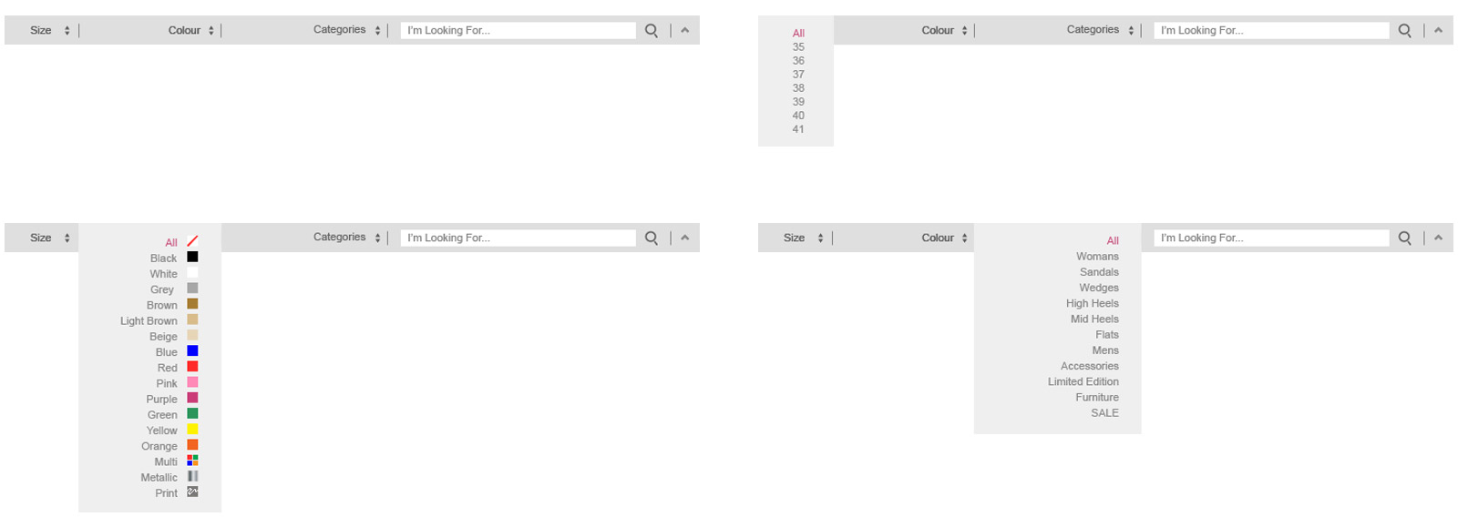 Improved search component design